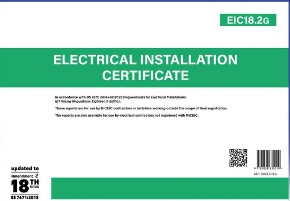 Electrical Installation Certificate